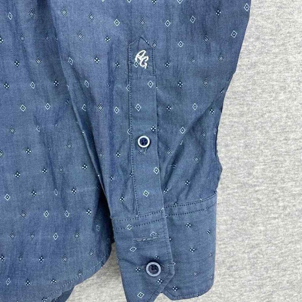 Robert Graham Shirt Mens 2XL Blue Button Up Long Sleeve Contrast Cuffs Classic - Picture 6 of 12